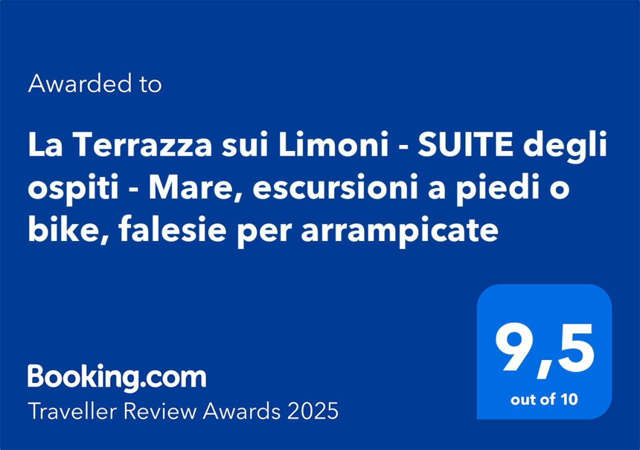 La Terrazza Sui Limoni - Suite Degli Ospiti - Mare, Escursioni A Piedi O Bike, Falesie Per Arrampicate Cisano sul Neva Exteriör bild
